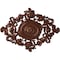 Ekena Millwork Katheryn Ceiling Medallion, Hand-Painted Copper Penny, 22 1/2"W x 30 3/8"H x 1 1/2"P CM30KTCPS - alternate 1